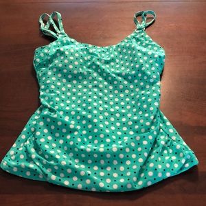 Croft & Barrow - tankini top - front lined -size 8